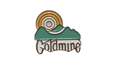 Soft Enamel Mountain Sunset Pin