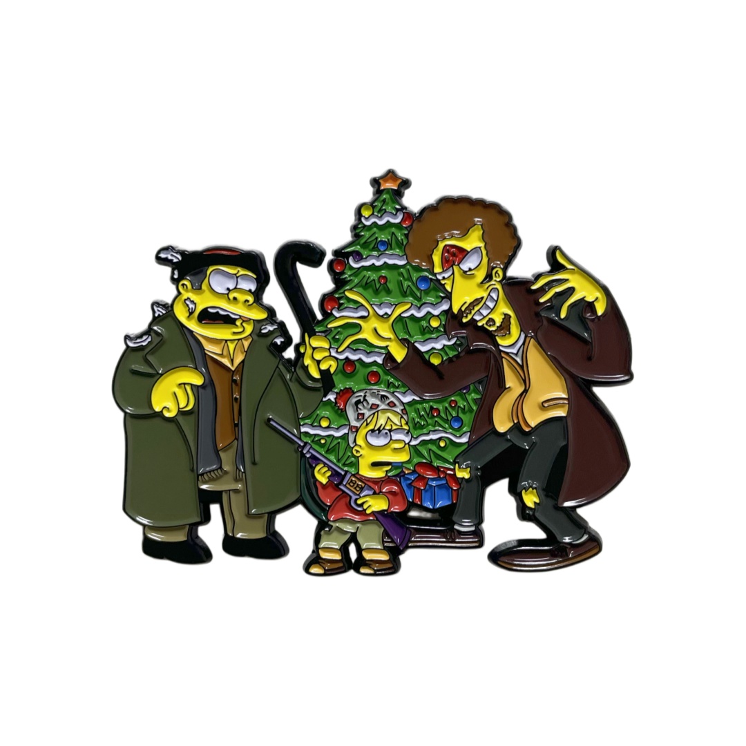 Simpsons Home Alone Christmas Cartoon Soft Enamel Pins