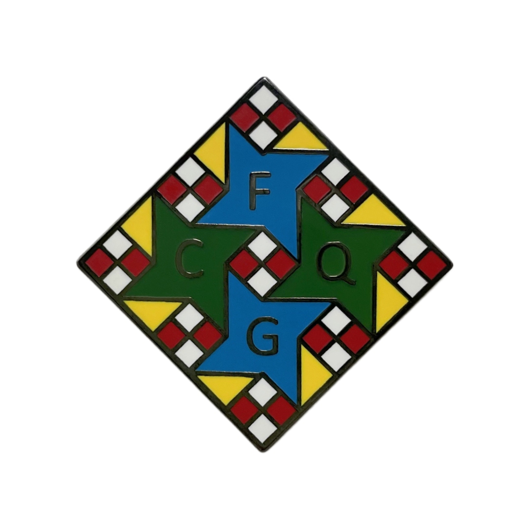 CFQG Diamond Star Geometric Hard Enamel Pins